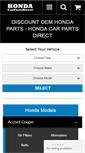 Mobile Screenshot of hondacarpartsdirect.com